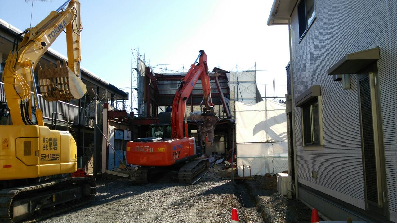 茨城県鉄骨造の解体工事4