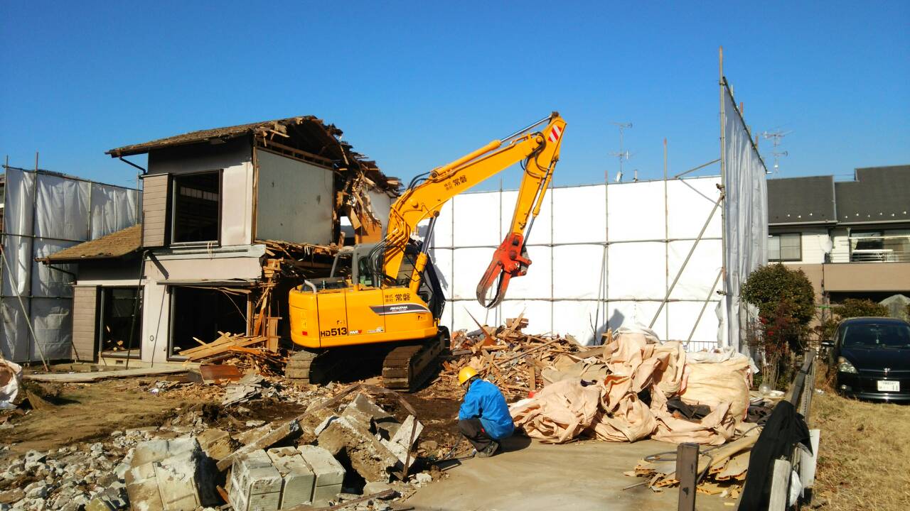 茨城県木造住宅の解体工事1